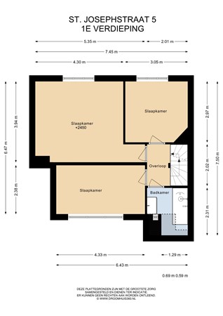 Floorplan - St. Josephstraat 5, 6431 XH Hoensbroek